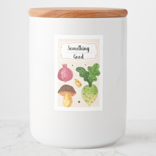 手描き新鮮野菜IV食品ラベル フードラベル (正面)