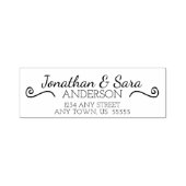 手描き旋回差出人住所 セルフインキングスタンプ (デザイン)