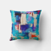 手描き明絵画るい印象の背景 クッション (裏面)