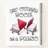 手描き本 – ピアノインスパイアデザイン ノートブック (裏面)