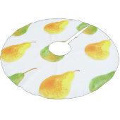 手描き梨、水彩食品写真 ブラッシュドポリエステルツリースカート (アングル)