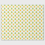 手描き梨、水彩食品写真 ラッピングペーパー (フラット)