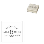 手描き植物学結婚式の引き出物ありがとう ラバースタンプ (押印)