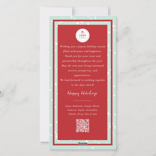 手描き歓喜の書道の紅葉フォトビジネス シーズンカード (裏面)