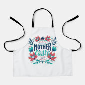 手描き母地球の日デザイン-23184 エプロン (正面)