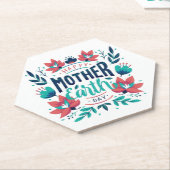 手描き母地球の日デザイン-23184 ペーパーコースター (アングル)