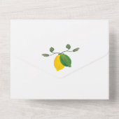 手描き水彩のレモンとワインの結婚式 オールインワン招待状 (裏面)