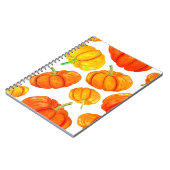 手描き水彩オレンジの継ぎ目のない模様 ノートブック (左側)