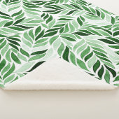 手描き水彩抽象芸術継ぎ目パターン シェルパブランケット (3/4)