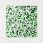 手描き水彩抽象芸術継ぎ目パターン タペストリー (正面(横))