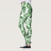 手描き水彩抽象芸術継ぎ目パターン レギンス (左)