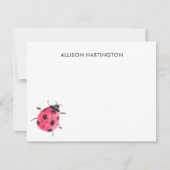 手描き水彩水虫お洒落虫 ノートカード (正面)