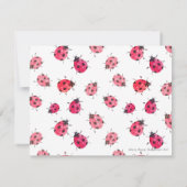 手描き水彩水虫お洒落虫 ノートカード (裏面)