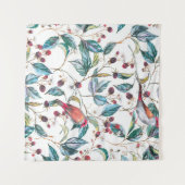 手描き水彩無地無尽文 タペストリー (正面(横))