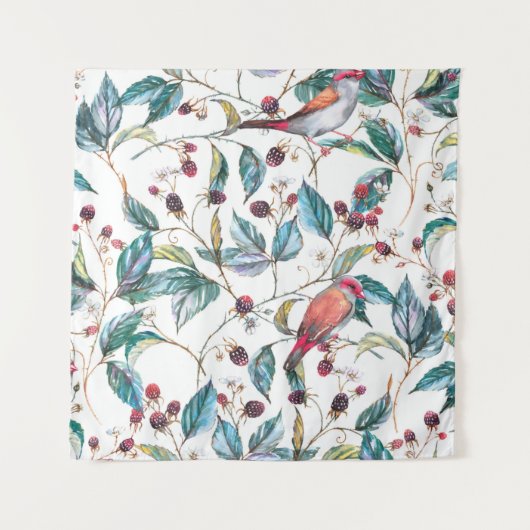 手描き水彩無地無尽文 タペストリー (正面)