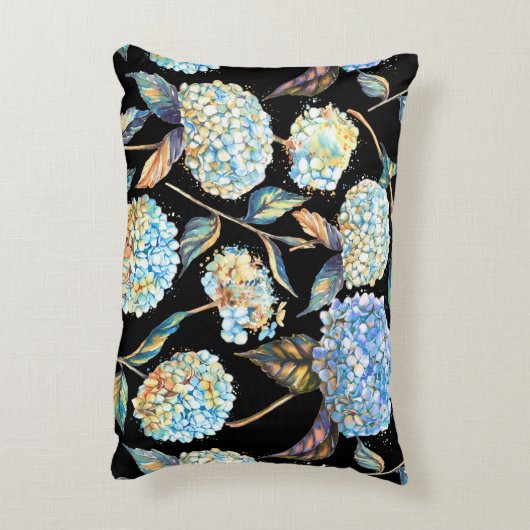 手描き水彩無地白地 アクセントクッション (裏面(縦))