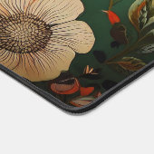 手描き水彩継ぎ目無しフローラルパターン デスクマット (コーナー)