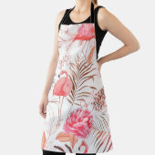 手描き水彩継ぎ目無し模様（ピンクf） エプロン (インサイチュ)