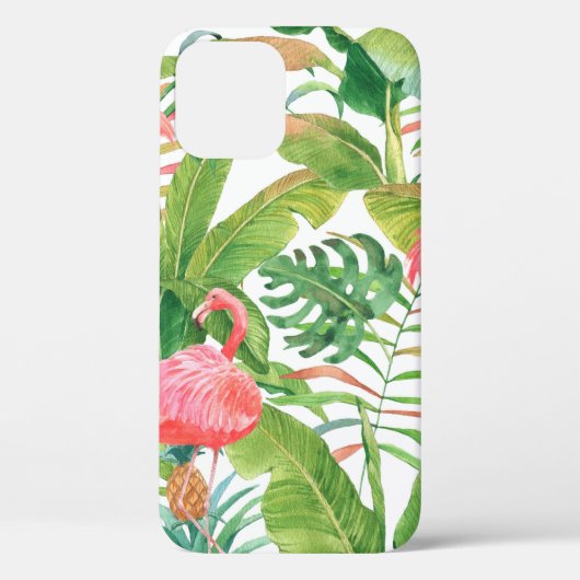 手描き水彩継ぎ目無し模様（ピンクf） Case-Mate iPhoneケース (裏面)