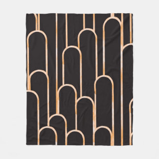 手描き水彩継ぎ目無し模様、幾何学模様 フリースブランケット