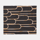 手描き水彩継ぎ目無し模様、幾何学模様 フリースブランケット (正面(横))