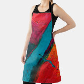 手描き油絵。抽象芸術アートの背景  エプロン (インサイチュ)