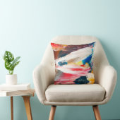 手描き油絵。抽象芸術アートの背景  クッション (椅子)