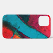 手描き油絵。抽象芸術アートの背景 Case-Mate iPhoneケース (裏面 (横))