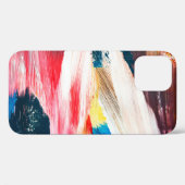 手描き油絵。抽象芸術アートの背景  Case-Mate iPhoneケース (裏面 (横))