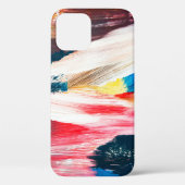 手描き油絵。抽象芸術アートの背景  Case-Mate iPhoneケース (裏面)