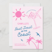 手描き沿岸バチェロレッテ週末 招待状 (正面)