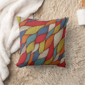 手描き波:抽象芸術シームレス背景。 クッション (ブランケット)