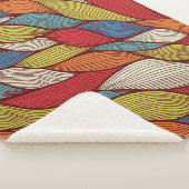 手描き波：抽象芸術シームレス背景。 シェルパブランケット (3/4)