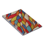 手描き波：抽象芸術シームレス背景。 ノートブック (右側)