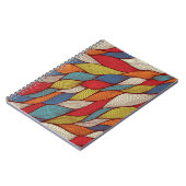 手描き波：抽象芸術シームレス背景。 ノートブック (左側)