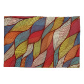 手描き波：抽象芸術シームレス背景。 枕カバー (裏面)