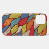 手描き波：抽象芸術シームレス背景。 Case-Mate iPhoneケース (裏面 (横))