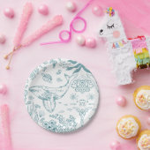 手描き海洋生物 ペーパープレート (パーティー)