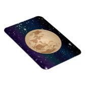 手描き満月と星きらめく星 マグネット (右側)