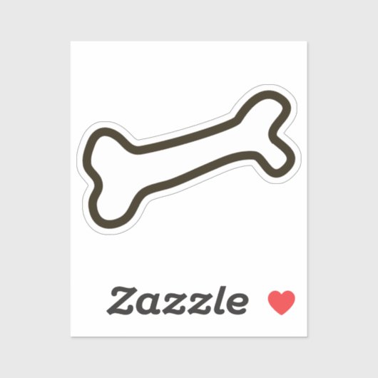 手描き犬の骨カスタム切りビニールのシール シール (シート)