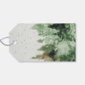 手描き犬&クリスマスツリーメリークリスマスホリデー ギフトタグ (裏面横)