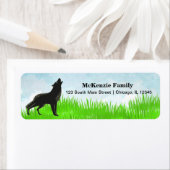 手描き狐 ラベル (インサイチュ)