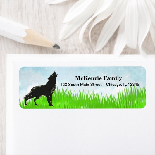 手描き狐 ラベル (インサイチュ)