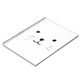 手描き猫写真かわいい子猫写真 ノートブック (左側)