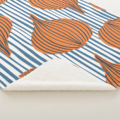 手描き玉ねぎ球野菜壁紙。モダン  シェルパブランケット (3/4)