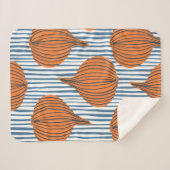 手描き玉ねぎ球野菜壁紙。モダン  シェルパブランケット (正面(横))