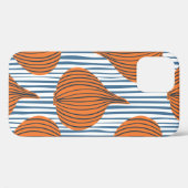 手描き玉ねぎ球野菜壁紙。モダン  Case-Mate iPhoneケース (裏面 (横))