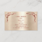 手描き甘いカップケーキベーカリーパティシエ 名刺 (裏面)