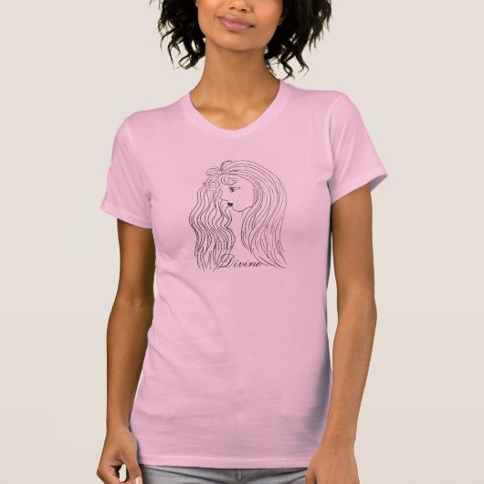 手描き神女子Tシャツ Tシャツ (正面)