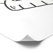 手描き神秘的なタトゥー・ドードル、ヴィンテージ・バッジ ポスター (角)